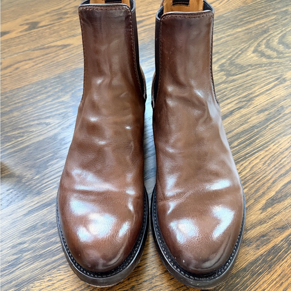 Officine Creative Dark Brown Leather Boots